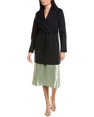Sofiacashmere Sofiacashmere Doubleface Unlined Wool & Cashmere-Blend Coat - Black