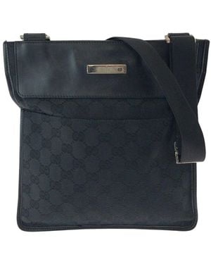 Gucci Gg Canvas Shoulder Bag (Authentic Pre-Loved) - Blue