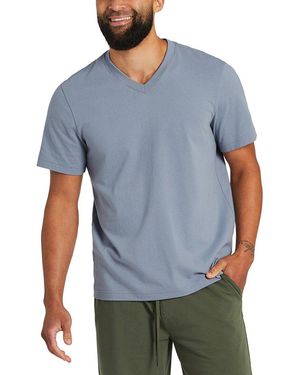 Life Is Good. Crusher V-Neck T-Shirt - Blue