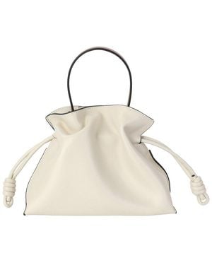 Tiffany & Fred Paris Soft Leather Bucket Bag - Natural