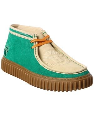 Clarks X Stranger Things Torhill Hi Suede Boot - Green