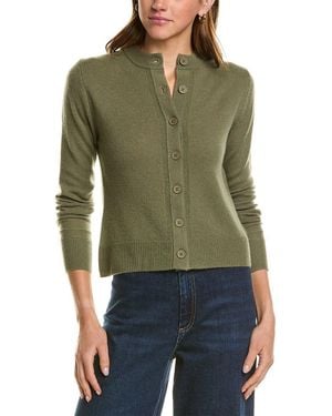Hannah Rose Wool & Cashmere-blend Cardigan - Green