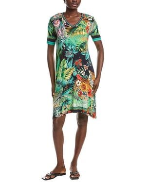 Johnny Was Tigres Dress - Green
