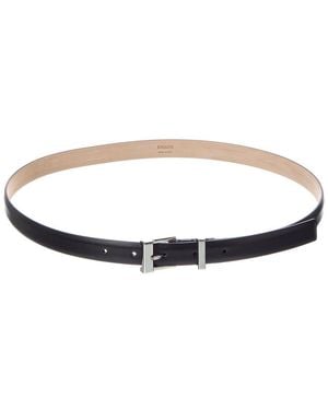 KHAITE Manhattan Leather Belt - White
