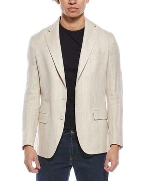 Eleventy Linen & Wool-Blend Jacket - Natural