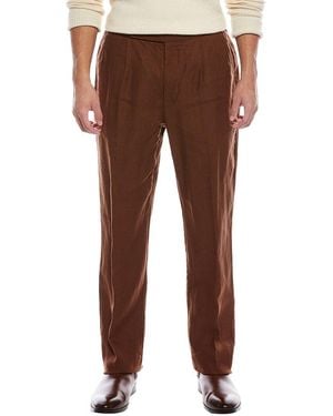 Todd Synder X Champion Linen Side Tab Trouser - Brown