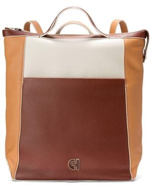 Cole Haan Grand Ambition Large Leather Backpack - Brown