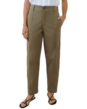 Bella Dahl Seamed Soft Barrel Pant - Green