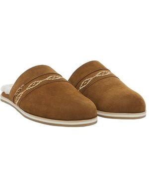 Hari Mari Casita Leather Slipper - Brown