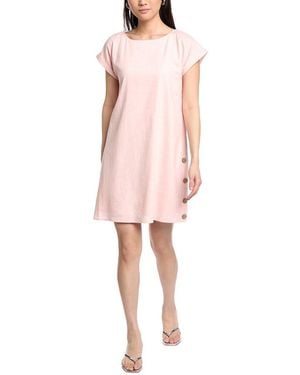 Jones New York Smocked Yoke Tiered Linen-Blend Maxi Dress | Lyst