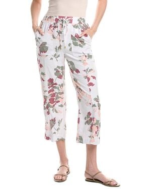 Ellen Tracy Linen-Blend Pant - Pink