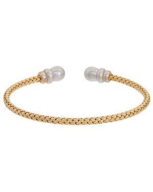 Meshmerise 18K Over 0.25 Ct. Tw. Diamond Mesh Bangle Bracelet - White