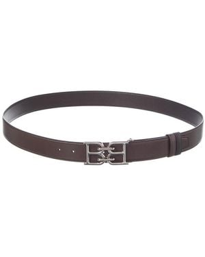 Bally B-Chain 35 Reversible & Adjustable Leather Belt - Black