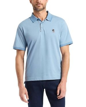 Robert Graham Lucifier Knit Polo Shirt - Blue
