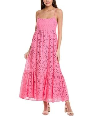 1.STATE Flounce Hem Maxi Dress - Pink