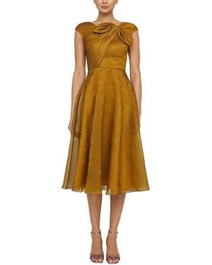 THEIA Helen Cocktail Dress - Yellow