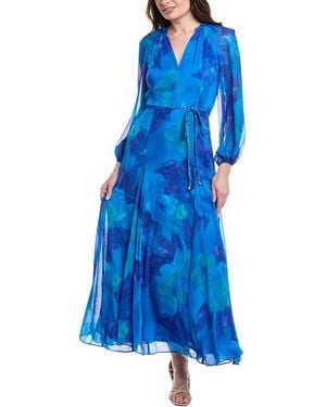 Taylor Chiffon Maxi Dress - Blue