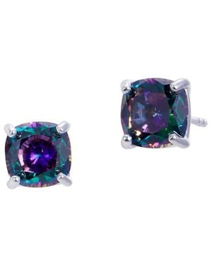 Savvy Cie Silver Mystic Topaz Stud Earrings - Blue