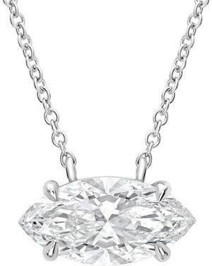 Diana M. Jewels 14K 2.00 Ct. Tw. Lab-Grown Diamond Solitaire Pendant - White