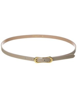 Bruno Magli Carla Leather Belt - White