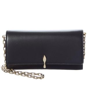 Christian Louboutin Bettina Leather Clutch - Grey