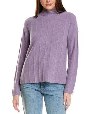 Design History Sloppy Turtleneck Cashmere Sweater - Purple