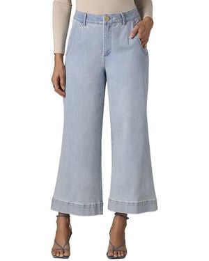 Wit & Wisdom Light Whitney Skyrise Crop Wide Leg Jean - Blue