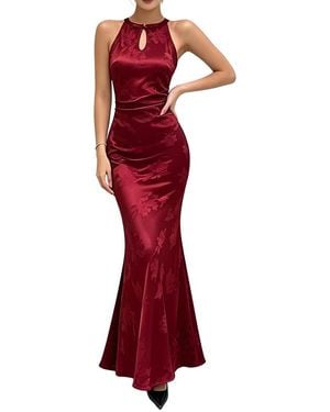 Linda Charm Sleeveless Maxi Dress - Red