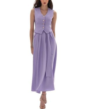 BGL Vest & Skirt Set - Purple