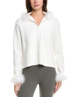 Sleeper Kylie Hooded Cardigan - White