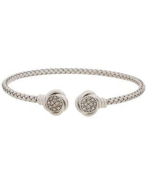 Meshmerise 18K Over 0.15 Ct. Tw. Diamond Mesh Bangle - White