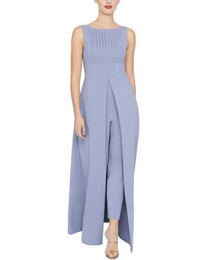 Kay Unger Brennan Walk Thru Jumpsuit - Blue