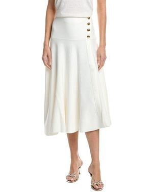 3.1 Phillip Lim Tech Milano Flare Skirt - White