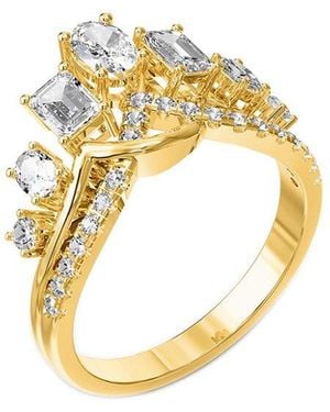 Lab Grown Diamonds 14K 1.19 Ct. Tw. Lab-Grown Diamond Engagement Ring - Metallic