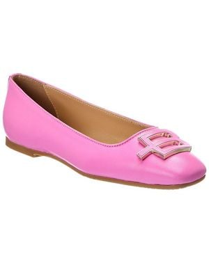 Baldinini Leather Ballet Flat - Pink