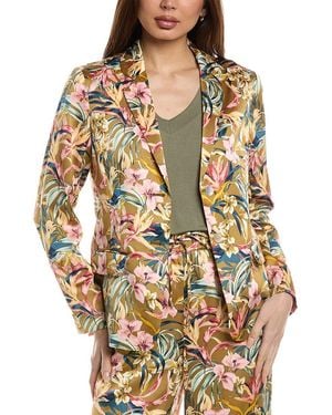 Tommy Bahama Flora Amora Satin Blazer - Green