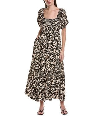 Saltwater Luxe Short Sleeve Maxi Dress - Black