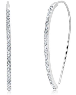 MaxColor Dangle Earrings - White