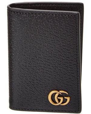 Gucci Gg Marmont Leather Card Case - Black