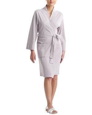 Natori N Tranquility Waffle Knit Robe - Gray