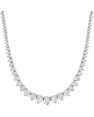 Rina Limor 18K 19.57 Ct. Tw. Diamond Graduated Heart Necklace - Metallic