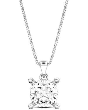 Amairah 14K 3.00 Ct. Tw. Lab-Grown Diamond Solitaire Pendant Necklace - White