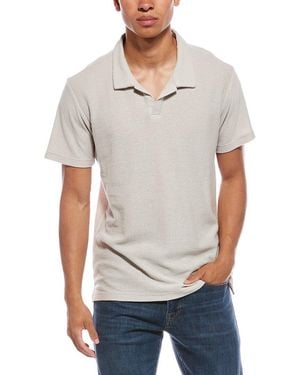 Vintage Summer Beach Pique Polo Shirt - Grey
