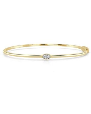 Sabrina Designs 14K 0.21 Ct. Tw. Diamond Bangle Bracelet - White