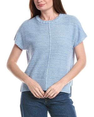 Joseph A Braided Sweater Top - Blue