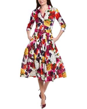 Samantha Sung Audrey 4 Shirtdress - Red