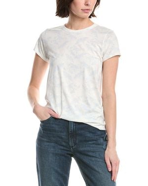 Rag & Bone All Over Summer Leaf T-Shirt - White