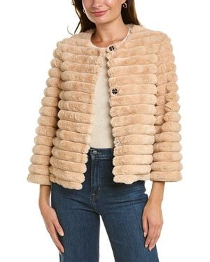 La Fiorentina Plush Jacket - Natural