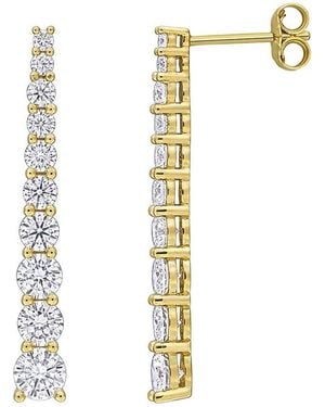 Rina Limor 2.76 Ct. Tw. Created Moissanite Drop Earrings - White