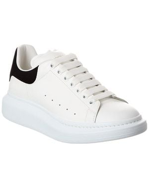 McQueen Leather Sneaker - White